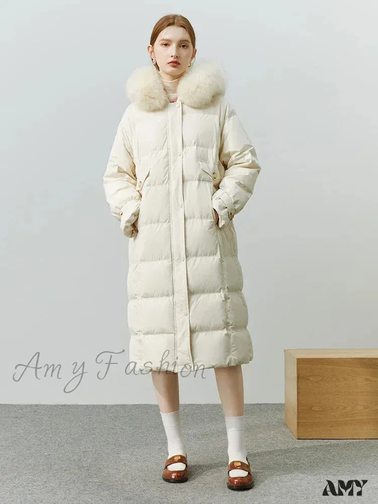 90% White Duck Solid Thick Casual New Winter Coat