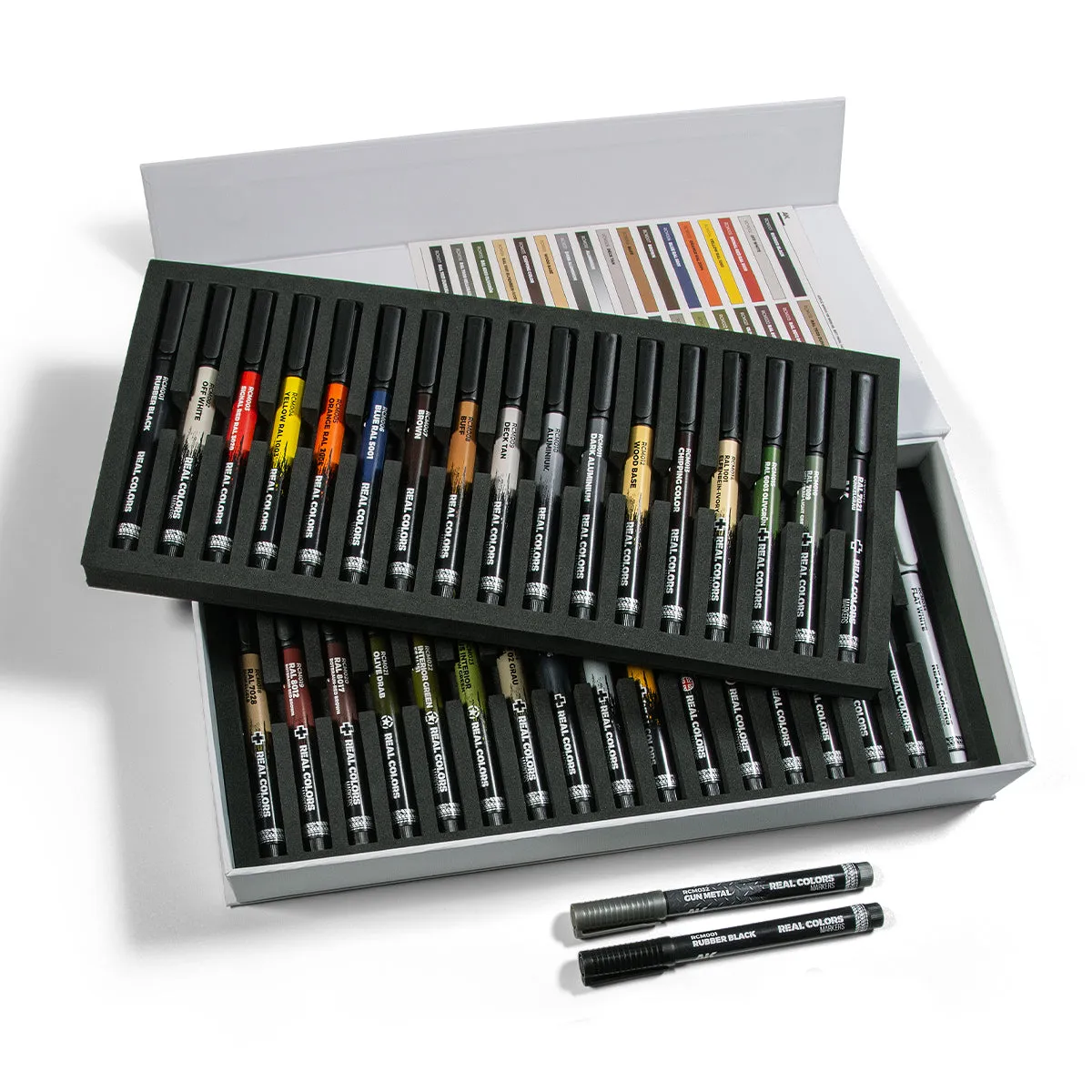 AK Interactive Real Colors Markers Special Box Real Colors Paint Markers - 34 Markers RCM150  (ASTM D-4236)