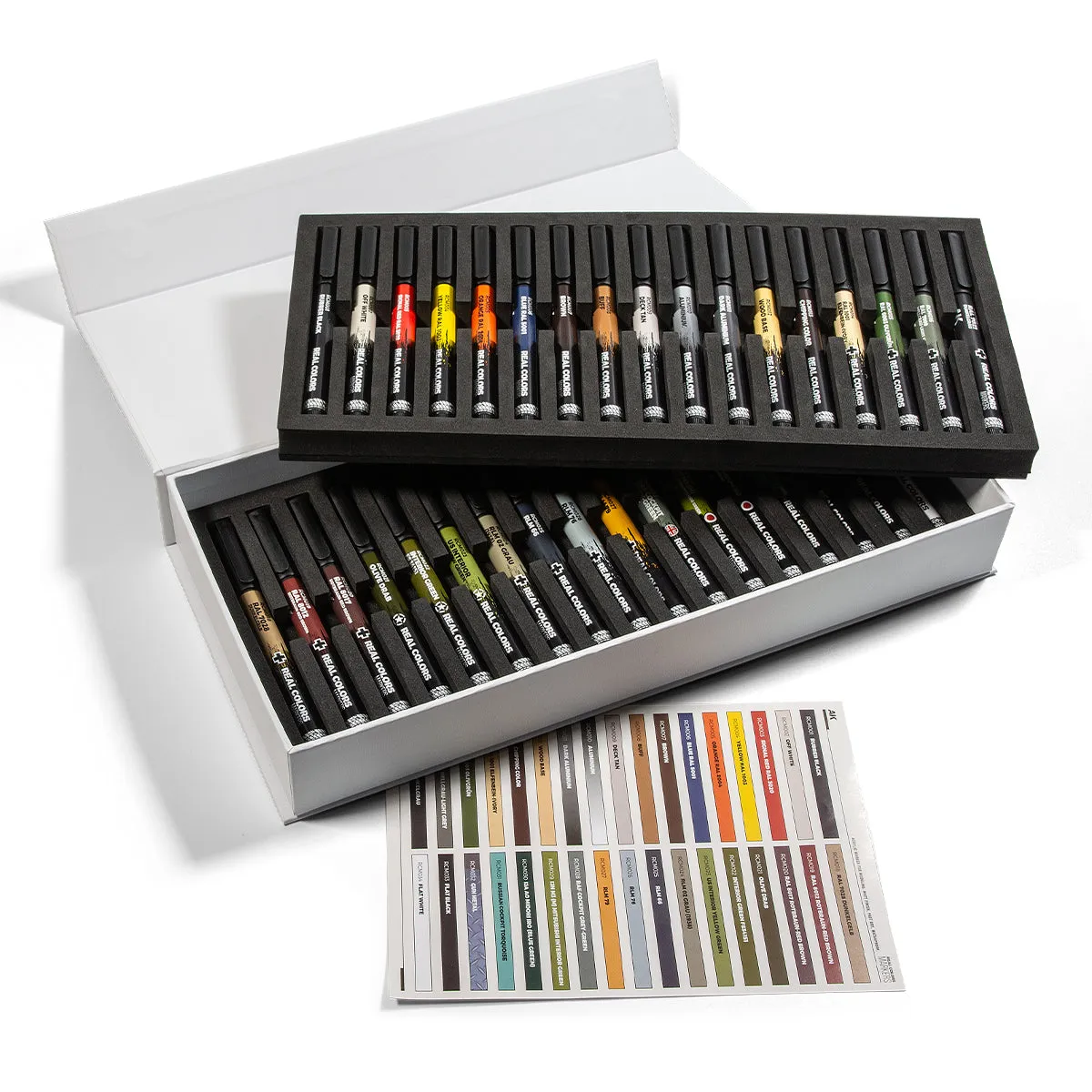 AK Interactive Real Colors Markers Special Box Real Colors Paint Markers - 34 Markers RCM150  (ASTM D-4236)
