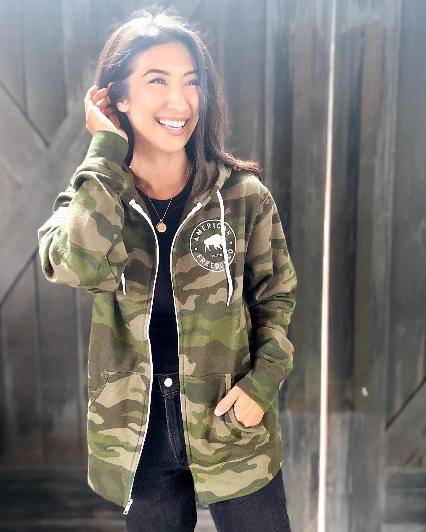 Bison Logo Zip Up (Unisex)