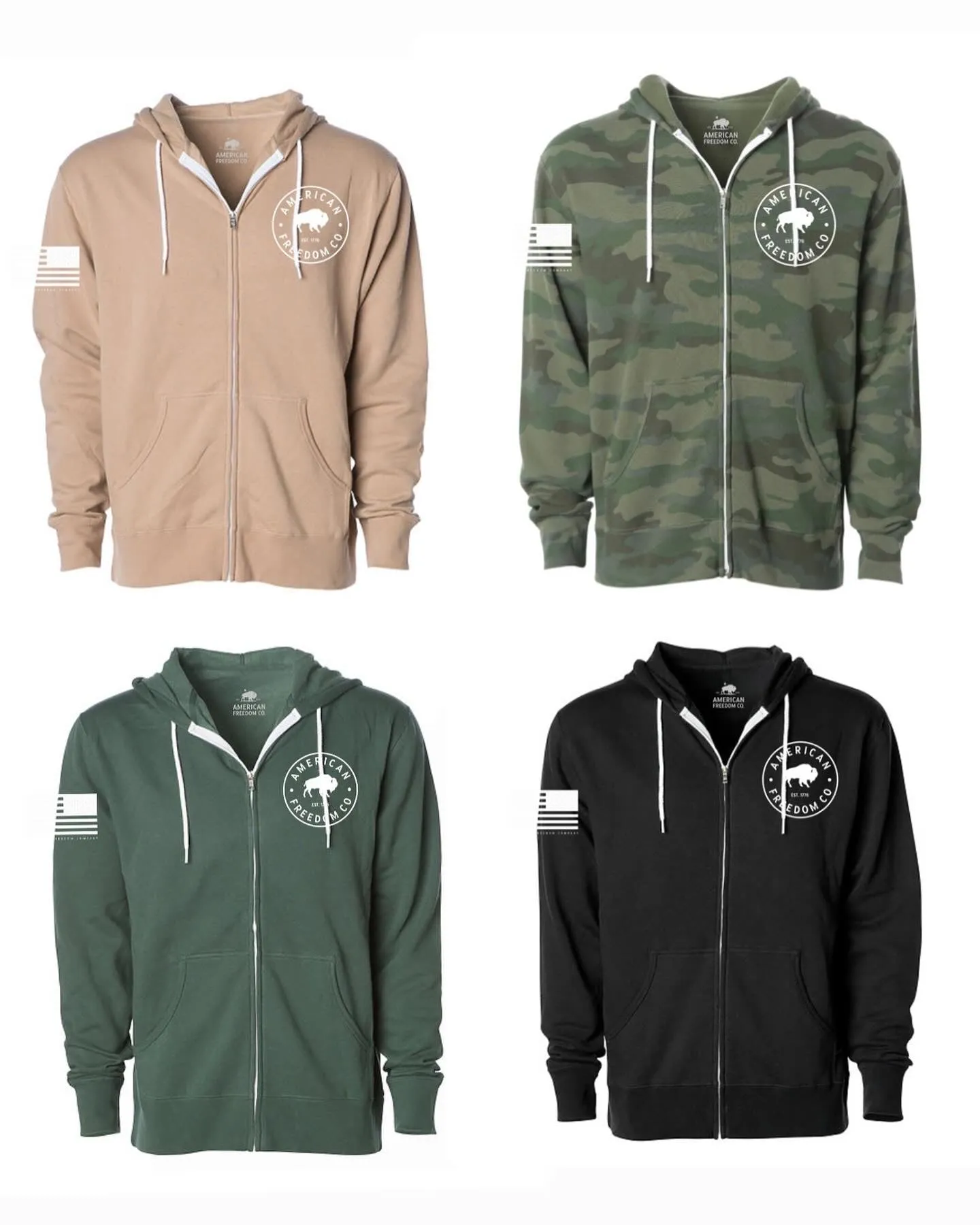 Bison Logo Zip Up (Unisex)