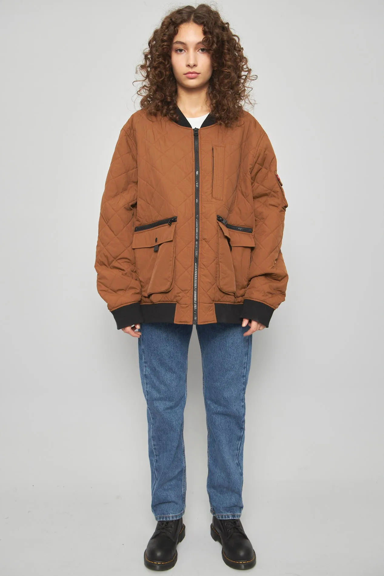 Bomber casual  café levis talla Xxl 466