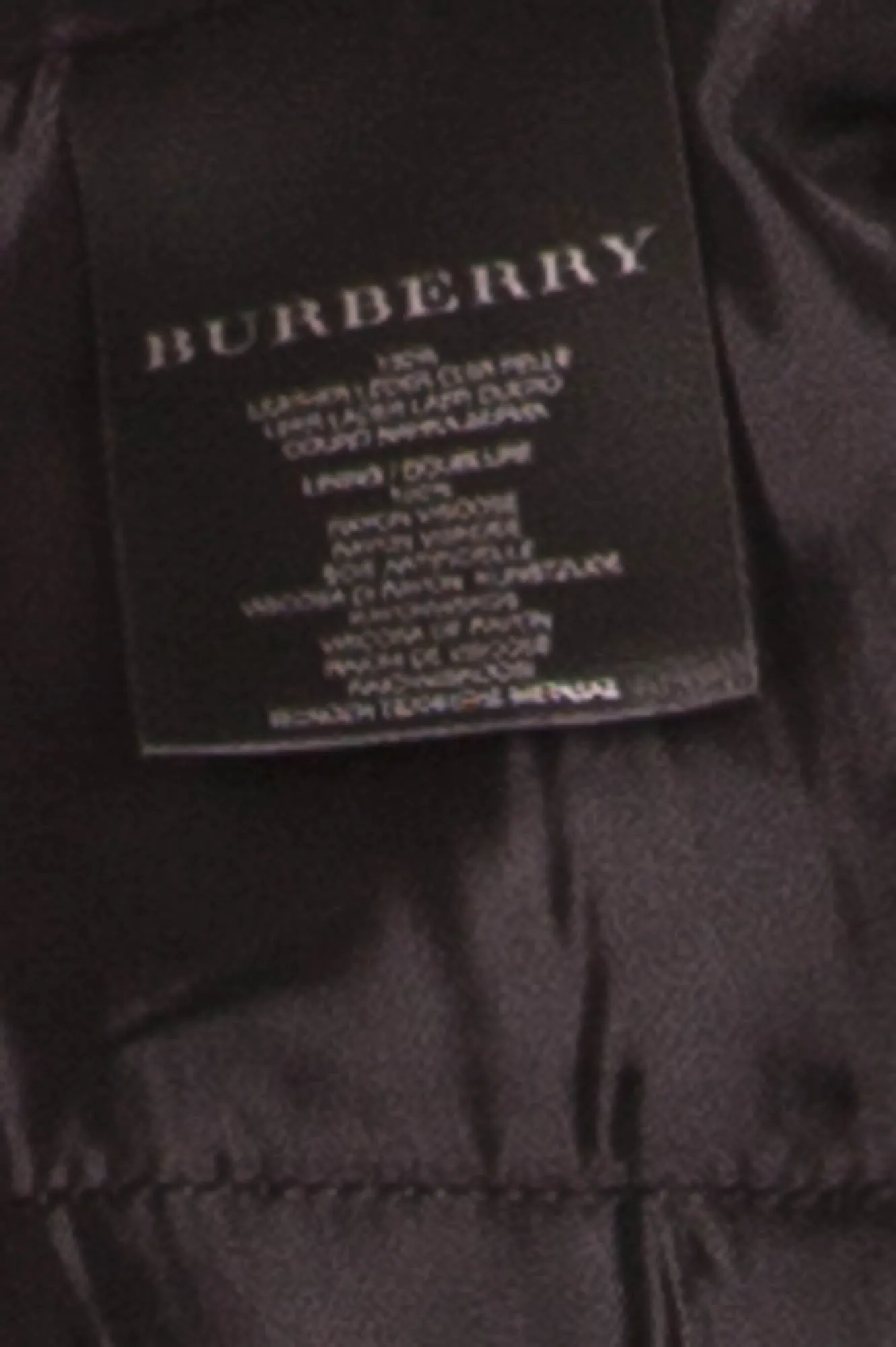 Burberry - Black Leather Quilted Jacket - IT 44