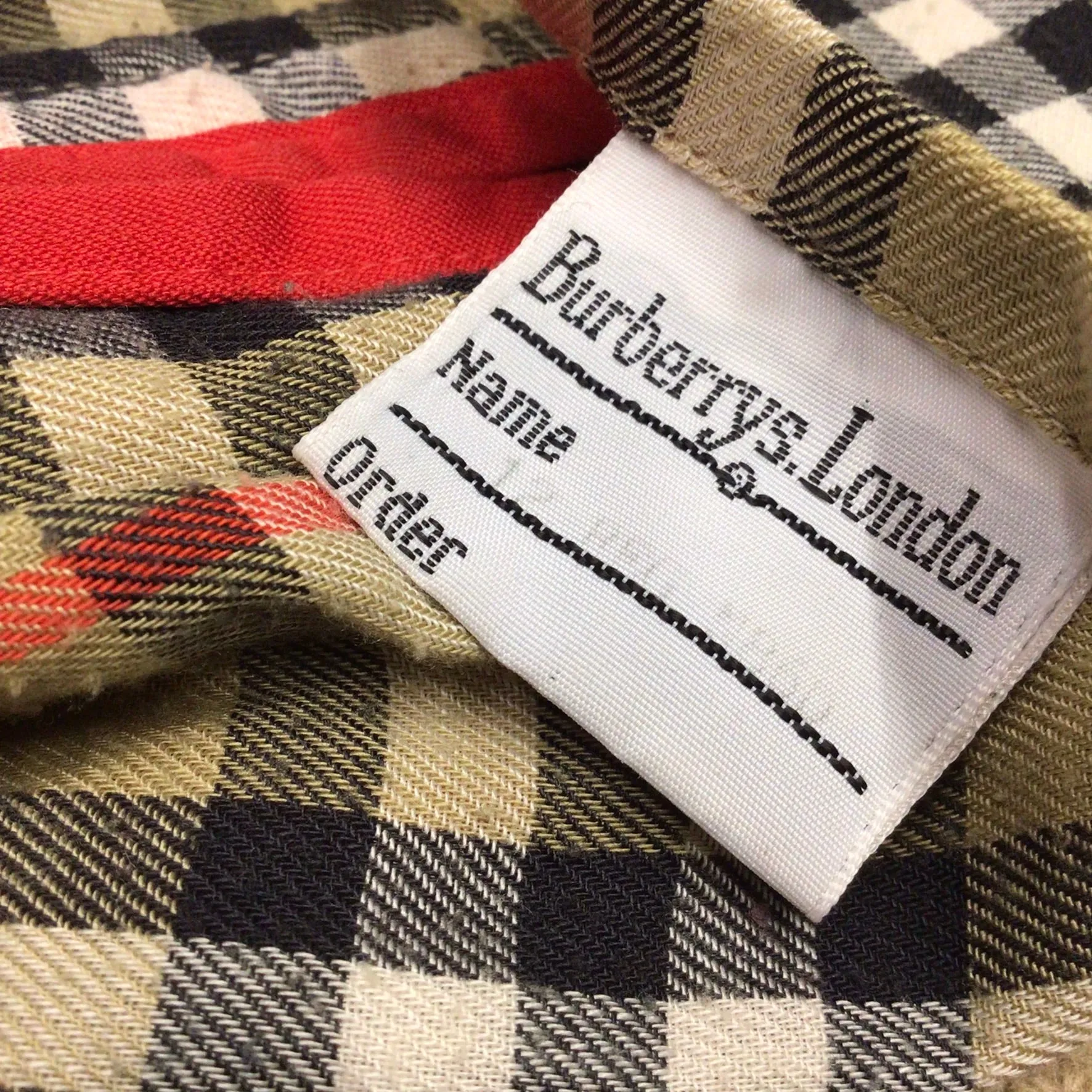 Burberrys Red Trench Coat w/Removable Wool Lining Size 12 Regular