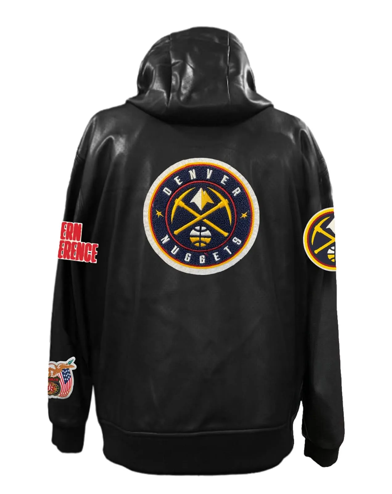 DENVER NUGGETS LIGHTWEIGHT VEGAN ZIP-UP HOODED JACKET