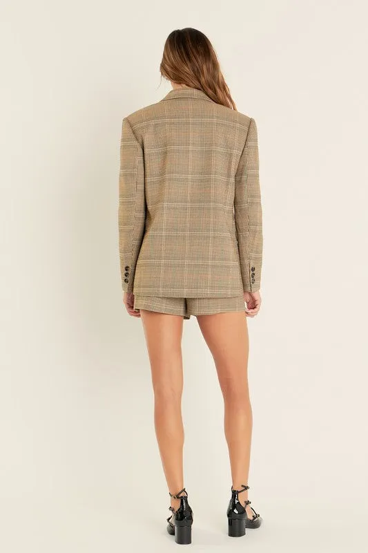 Glen Check Bow Jacket