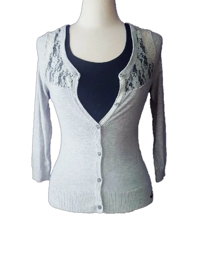 Hollister Sheer Lace Cardigan