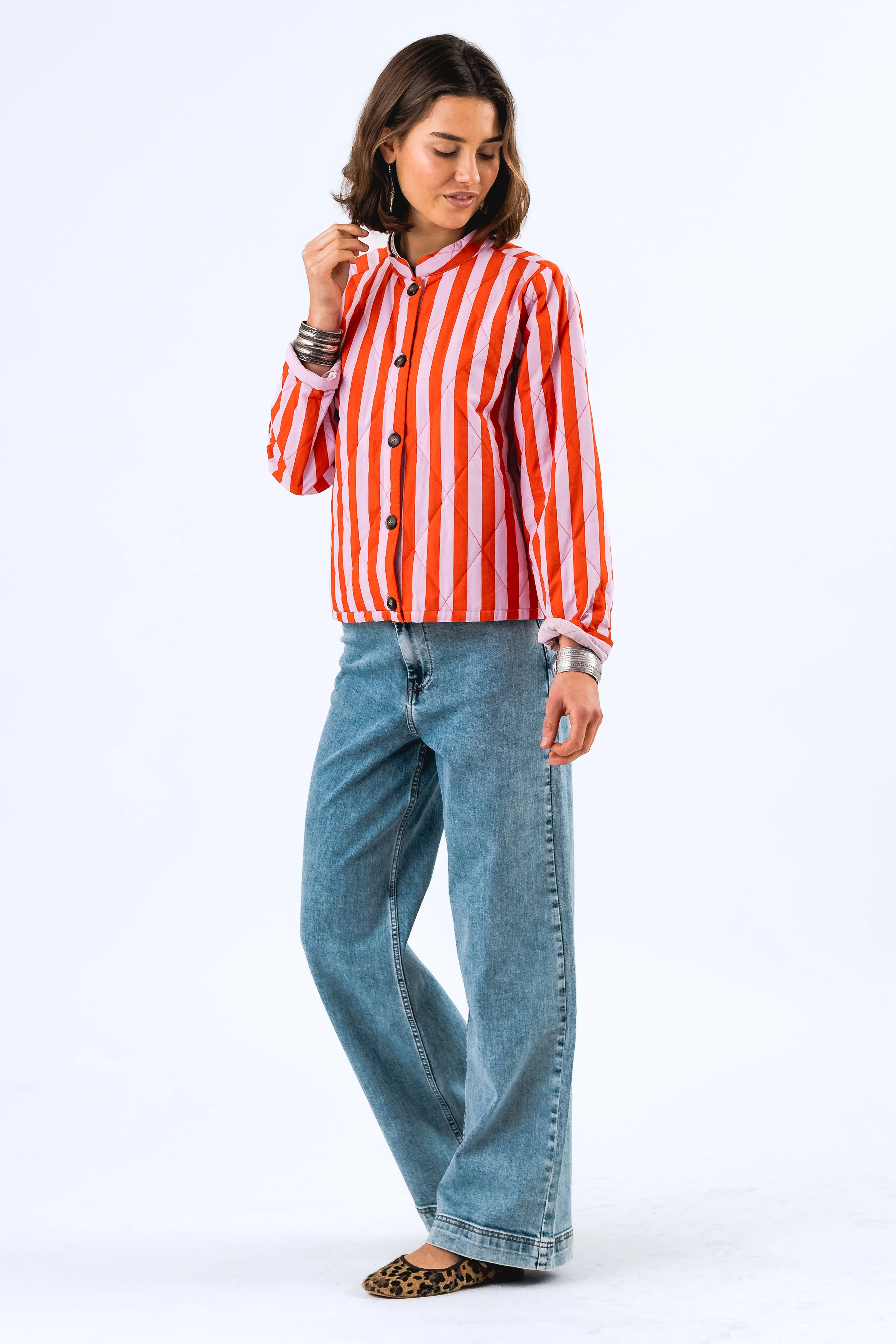 LOLLY'S LAUNDRY Pink Stripe Jacket