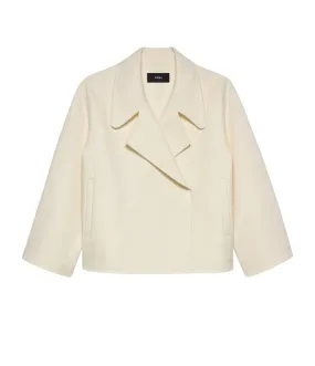 Malika 100% Wool Jacket in Ecru