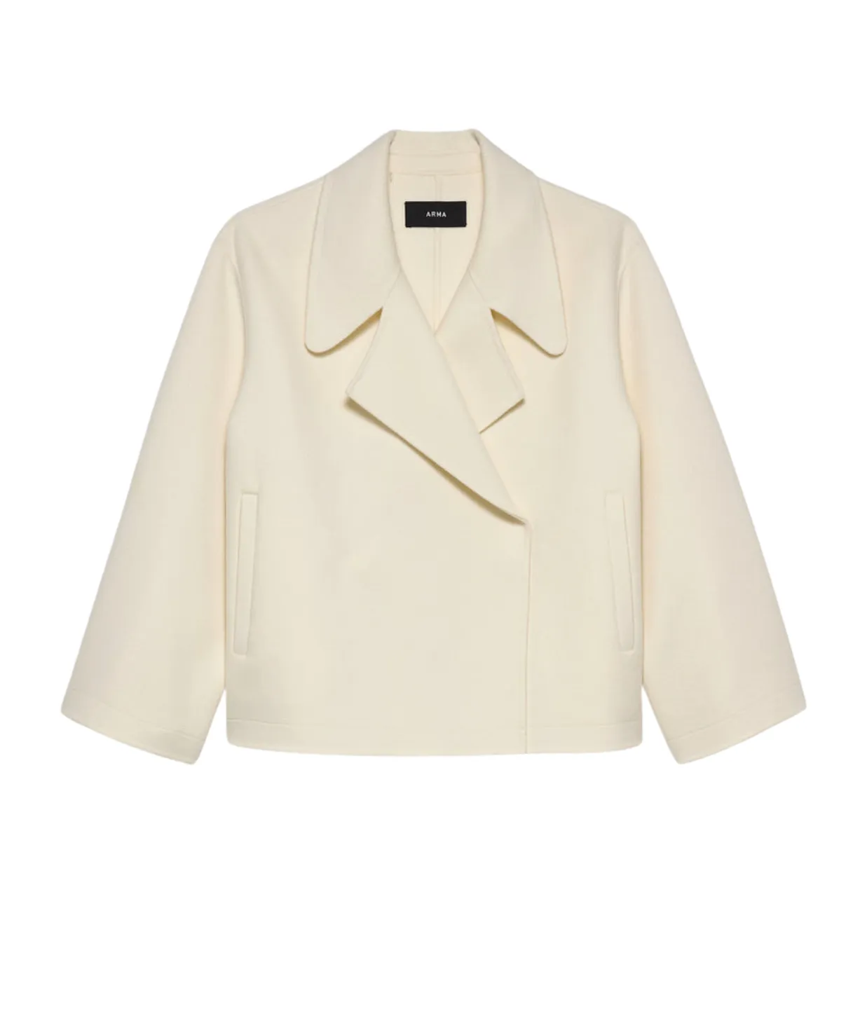Malika 100% Wool Jacket in Ecru
