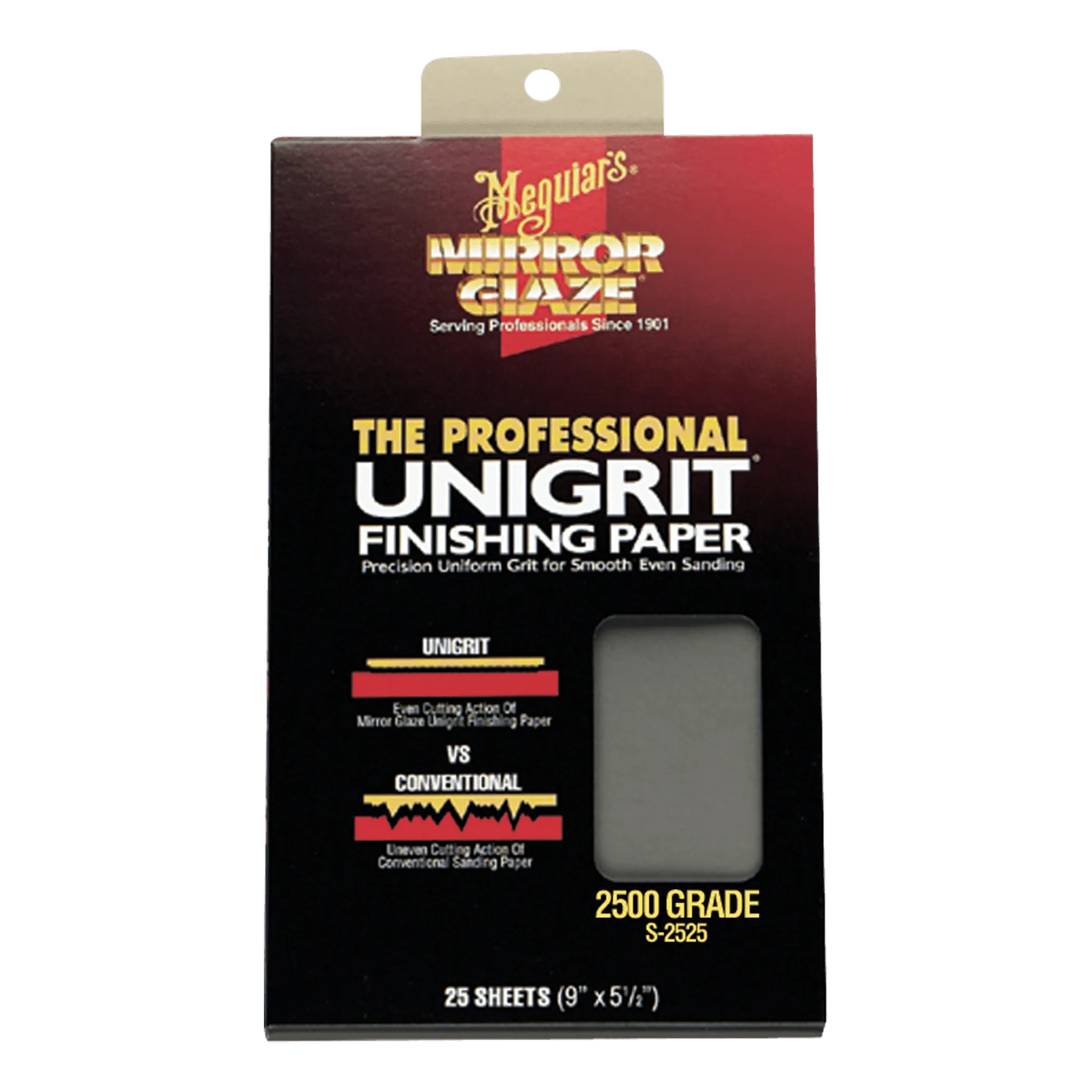 MEGUIAR'S | Mirror Glaze Unigrit Finishing Paper - Pack of 25 Sheets