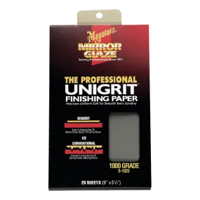 MEGUIAR'S | Mirror Glaze Unigrit Finishing Paper - Pack of 25 Sheets