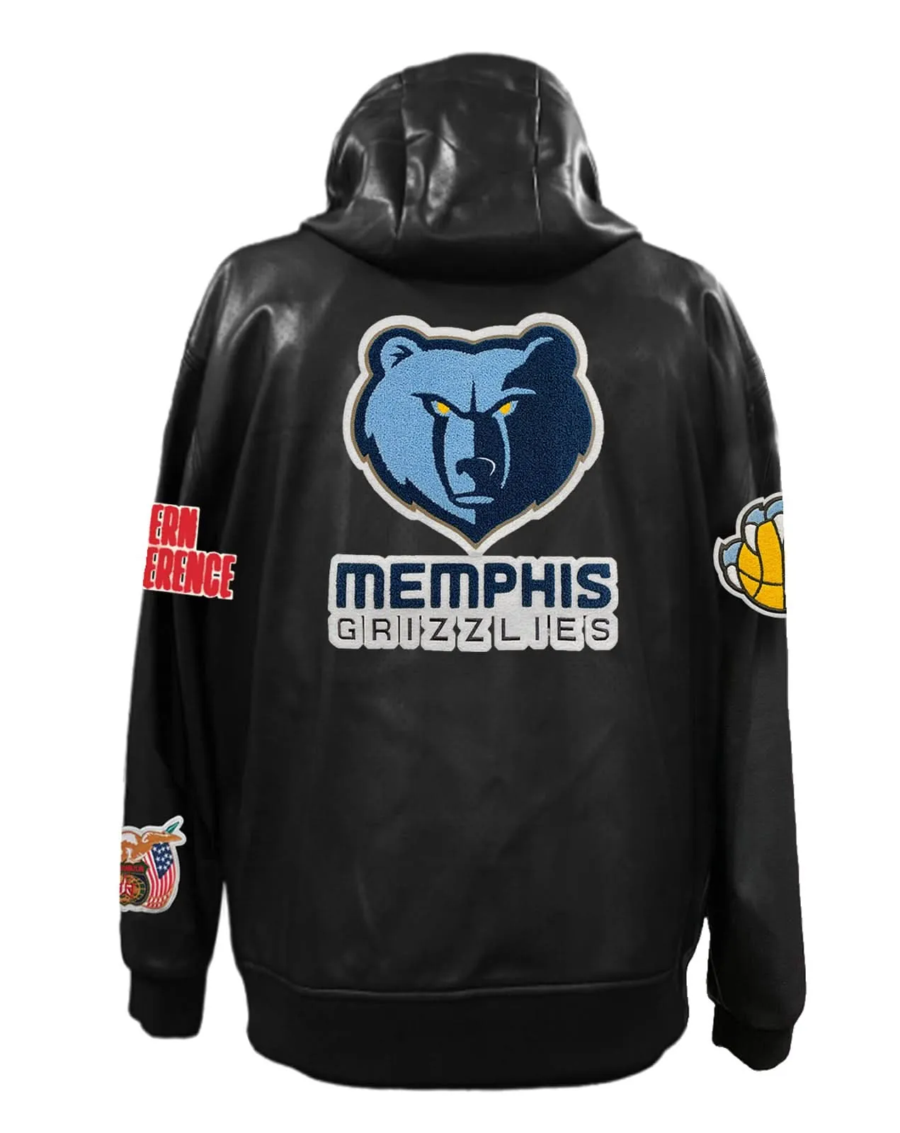 MEMPHIS GRIZZLIES LIGHTWEIGHT VEGAN ZIP-UP HOODED JACKET