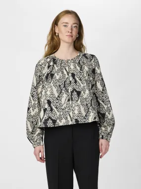 Mera Bomber Jacket - Black & Cream