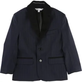 Navy Pinstripe Suit Jacket