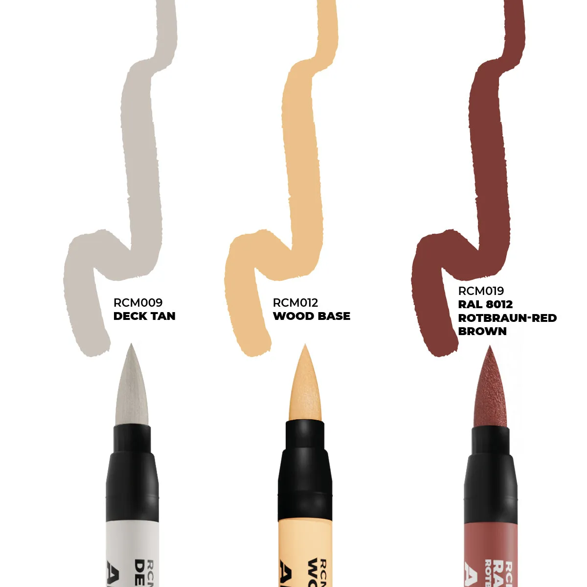 RCM104 Real Colors Markers - Ships & Decks RC Markers Set (Pack Of 3)