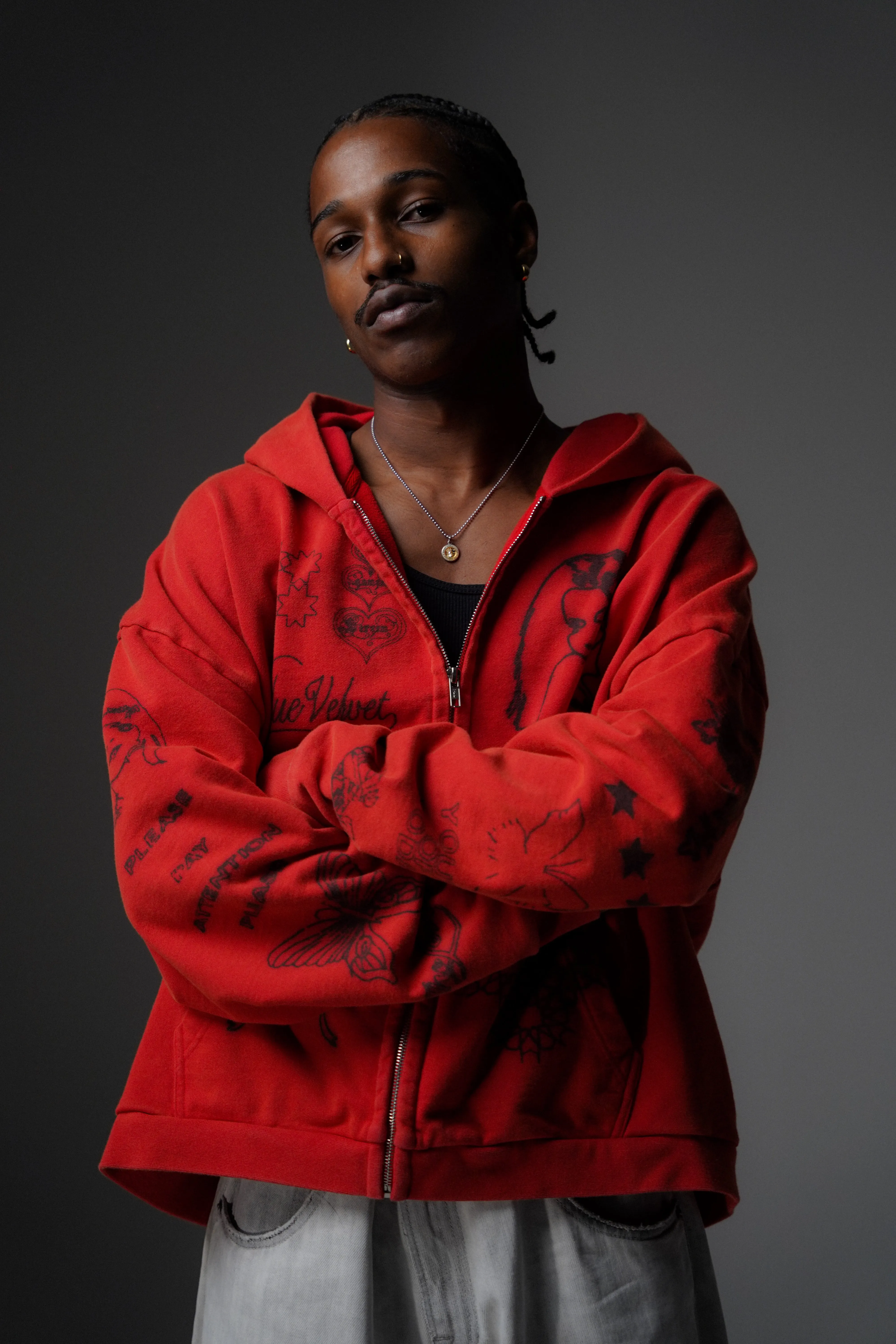 SKIN DEEP ZIP UP [RED]