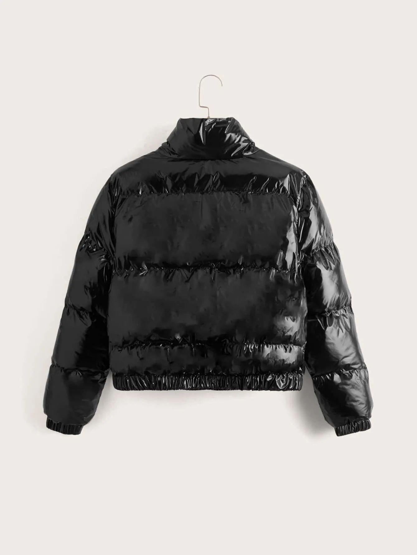 Solid Zip Front Puffer Coat FW23