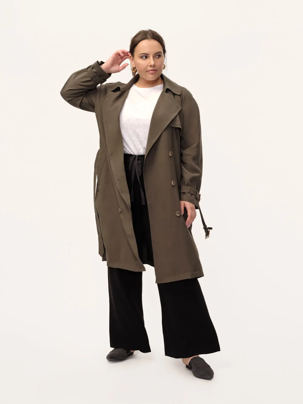 The Effortless Drape Trench