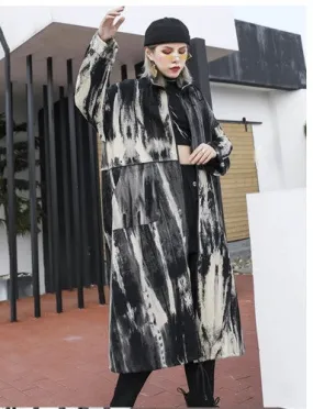Urban Tie-Dye Mandarin Duster CK Designs