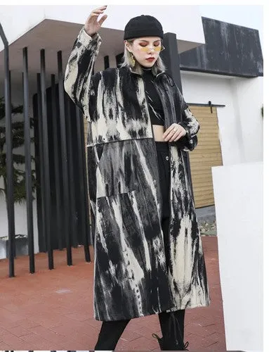 Urban Tie-Dye Mandarin Duster CK Designs