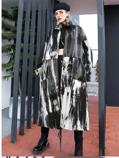 Urban Tie-Dye Mandarin Duster CK Designs
