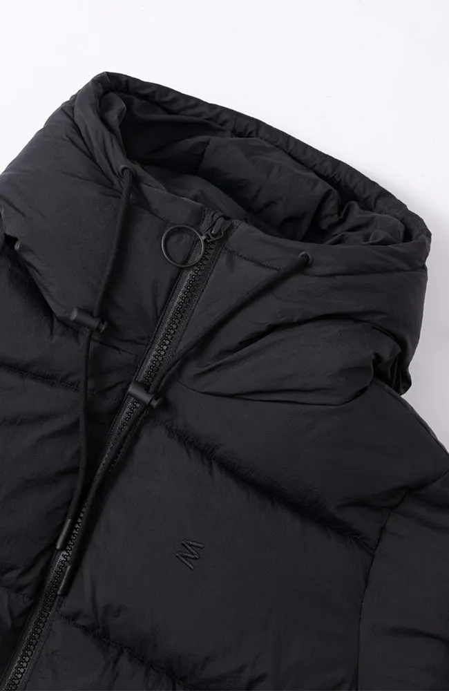 Vervier puffer jas zwart