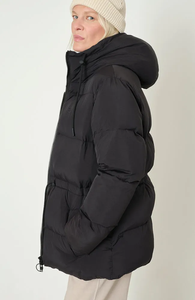 Vervier puffer jas zwart