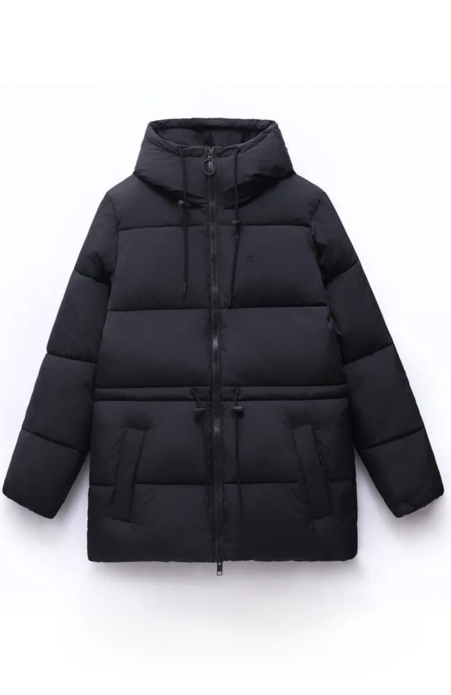 Vervier puffer jas zwart