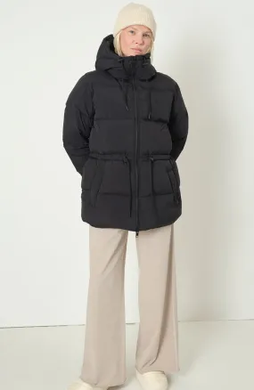 Vervier puffer jas zwart