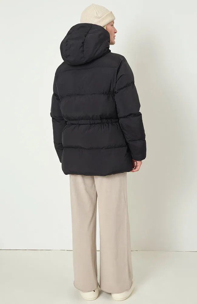 Vervier puffer jas zwart